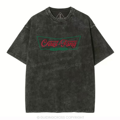 Christ Is King Christian Washed T-Shirt