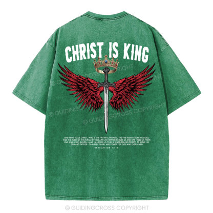 Christ Is King Christian Washed T-Shirt