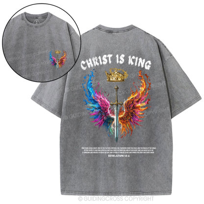 Christ Is King Christian Washed T-Shirt