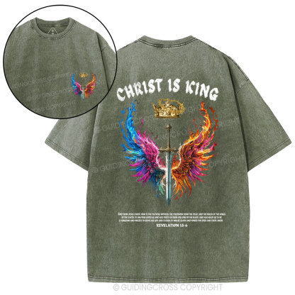 Christ Is King Christian Washed T-Shirt