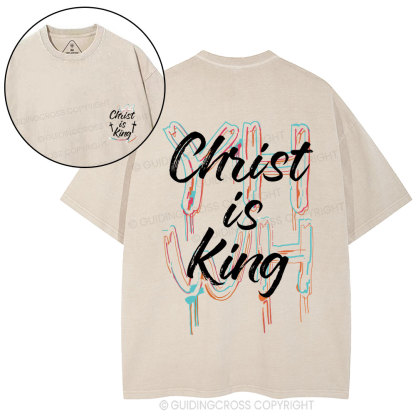 Christ Is King Christian Washed T-Shirt