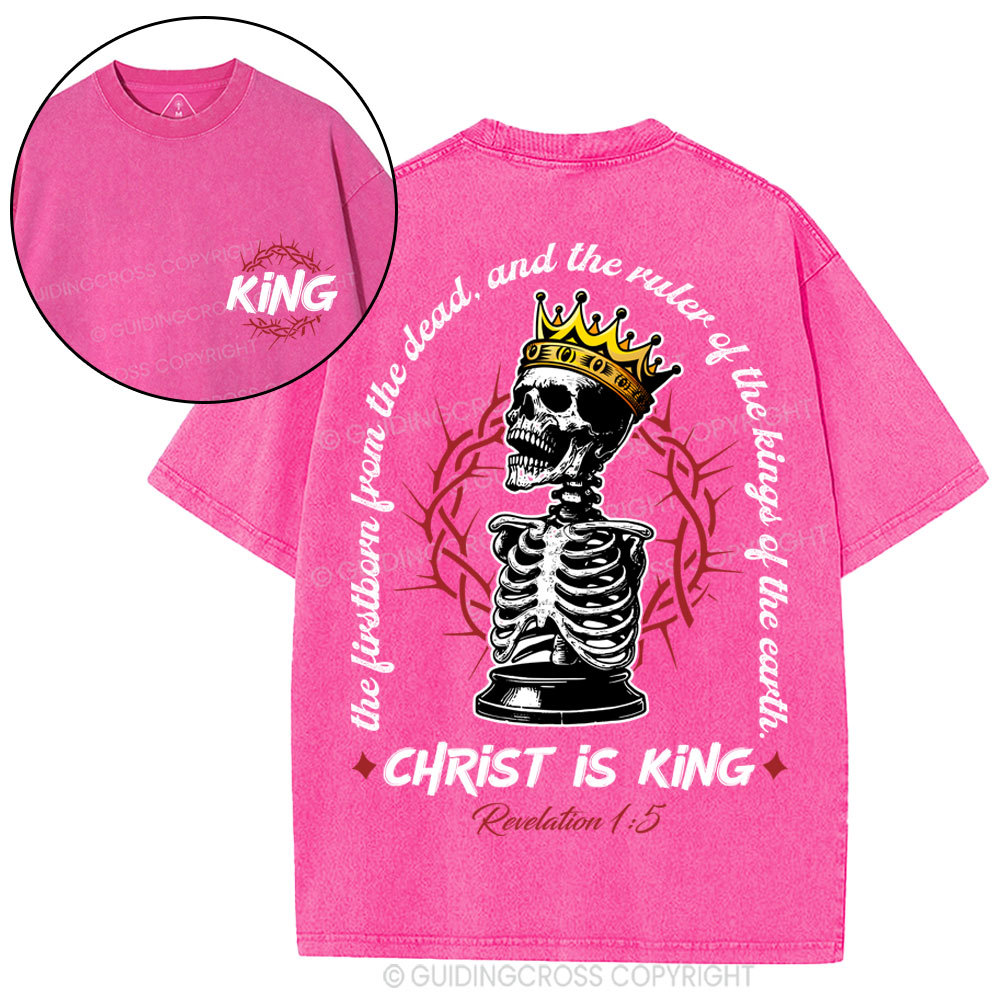 Christ Is King Christian washed T-Shirt