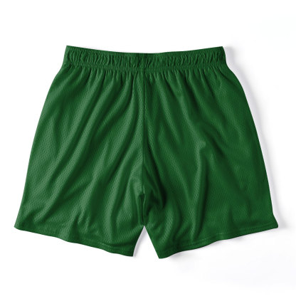 Christ Is Lord Christian Green Mesh Shorts