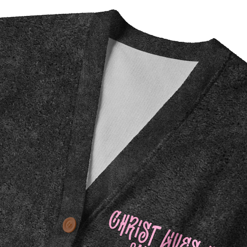 Christ Lives In Me Christian Lightweight Cardigan
