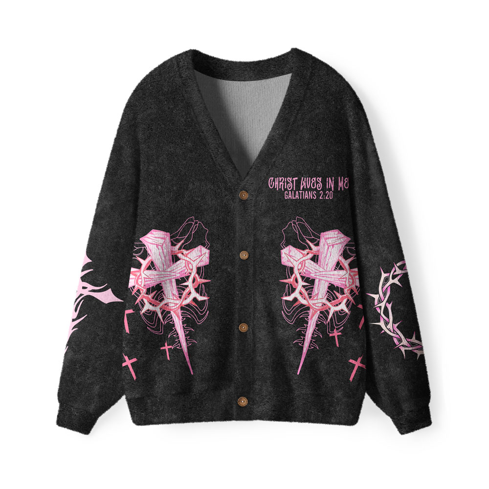 Christ Lives In Me Christian Lightweight Cardigan