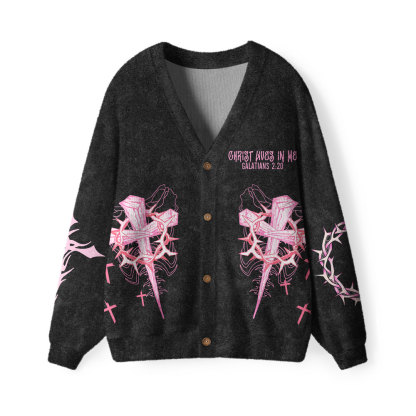 Christ Lives In Me Christian Lightweight Cardigan