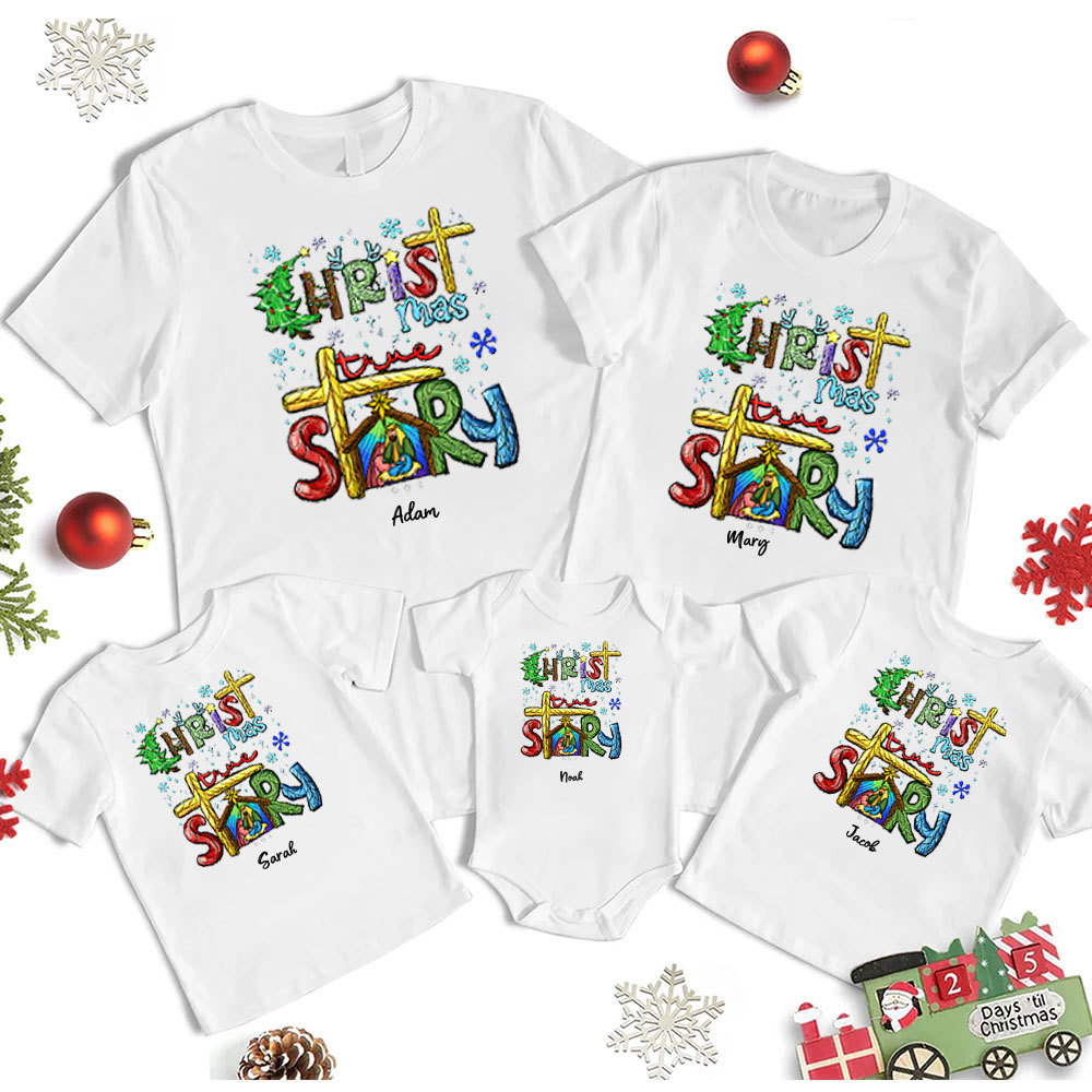 A Thrill Of Hope The Weary World Rejoice Christmas Family Matching Shirts Sale - GuidingCross