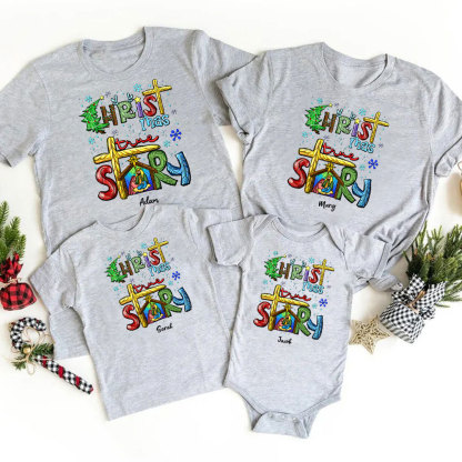 Christ MAS True Story Christmas Family Matching Shirts