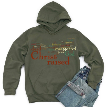 Christ Raised Christian Hoodie