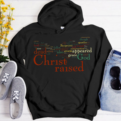 Christ Raised Christian Hoodie
