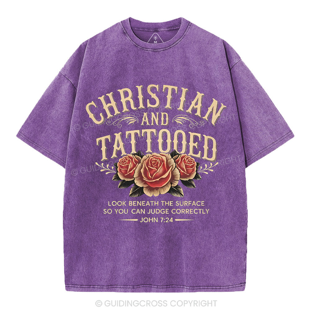 Christian And Tattooed Christian Washed T-Shirt
