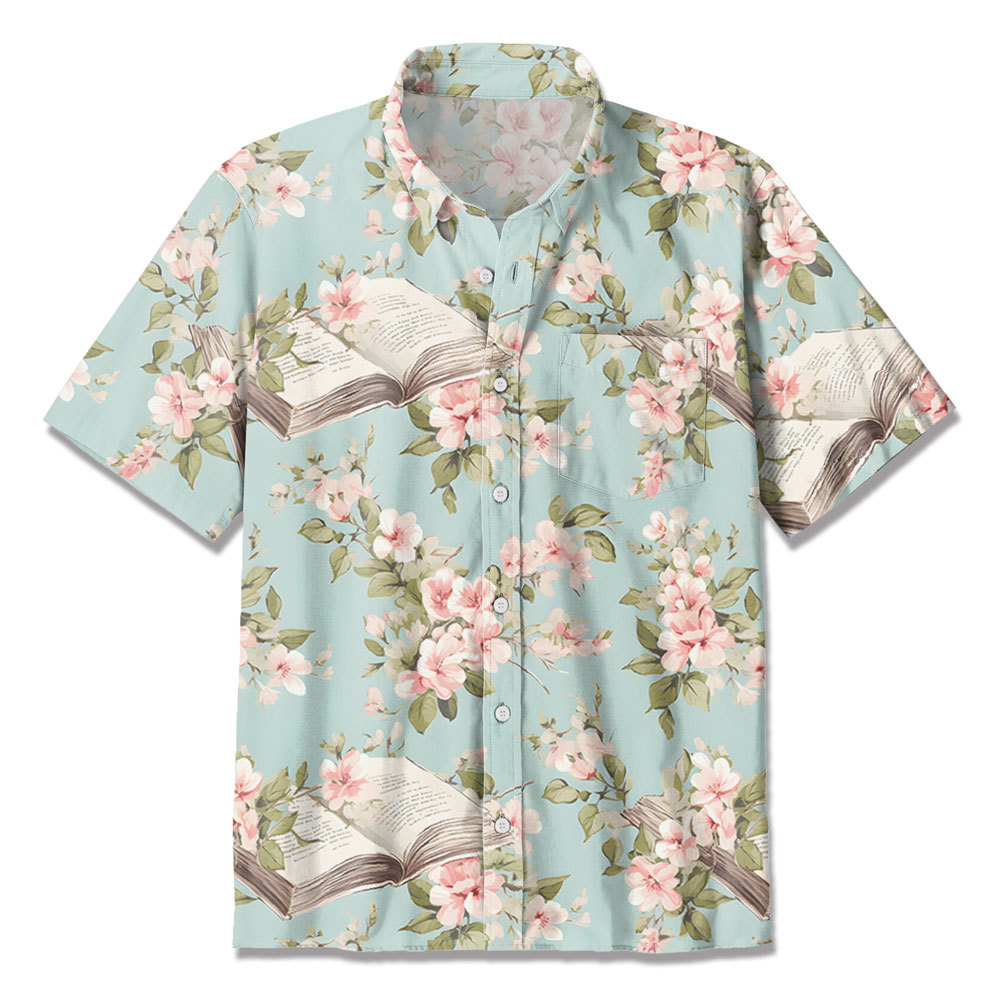 Christian Book Flower  Hawaiian Shirt