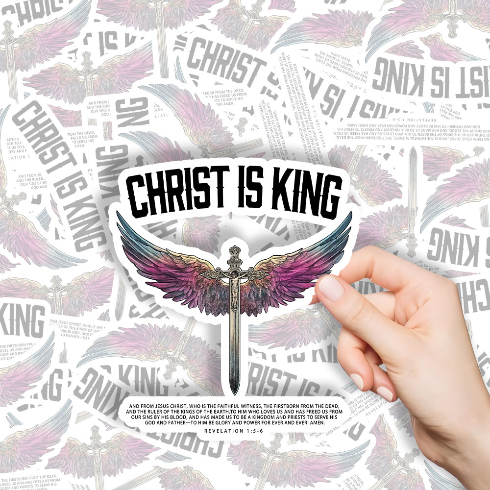Christian Is King Christian Stickers