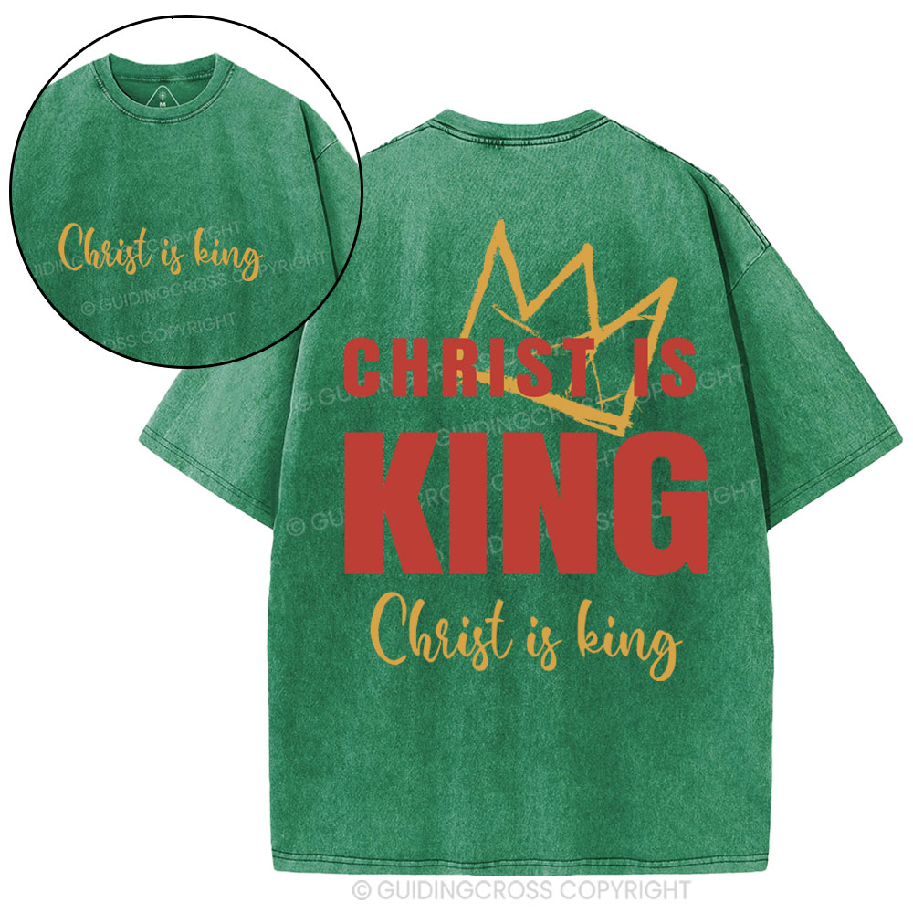 Christ Is King Christian Washed T-Shirt