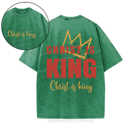 Christ Is King Christian Washed T-Shirt