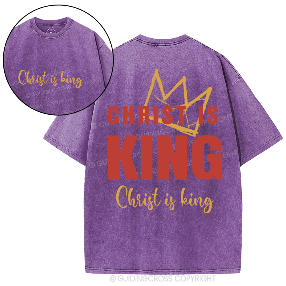 Christ Is King Christian Washed T-Shirt