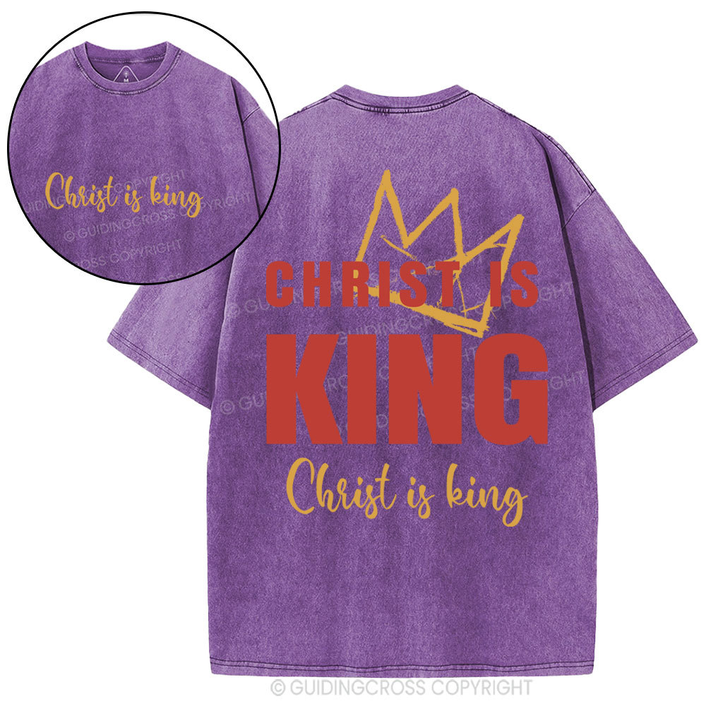 Christ Is King Christian Washed T-Shirt