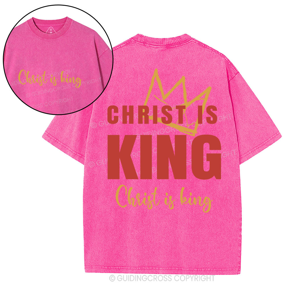Christ Is King Christian Washed T-Shirt