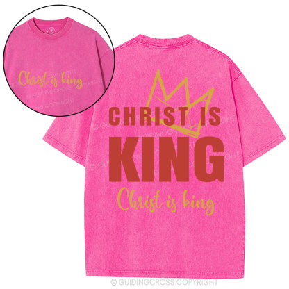 Christ Is King Christian Washed T-Shirt