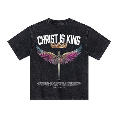Christian Is King Kid Washed T-Shirt