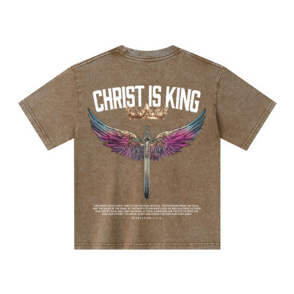 Christian Is King Kid Washed T-Shirt