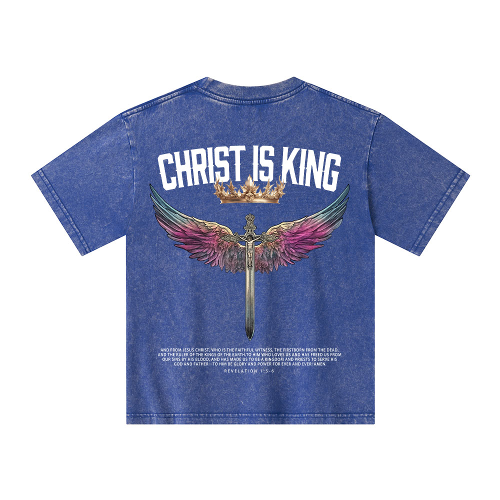 Christian Is King Kid Washed T-Shirt