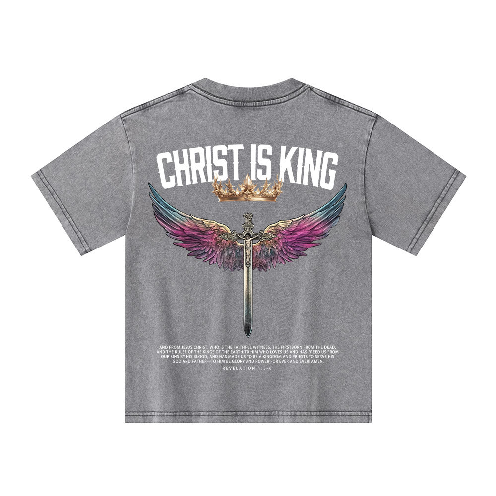 Christian Is King Kid Washed T-Shirt