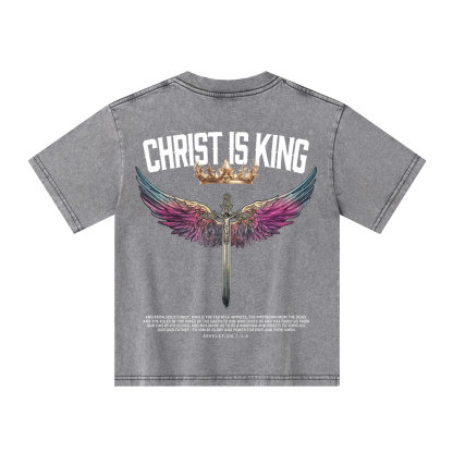 Christian Is King Kid Washed T-Shirt