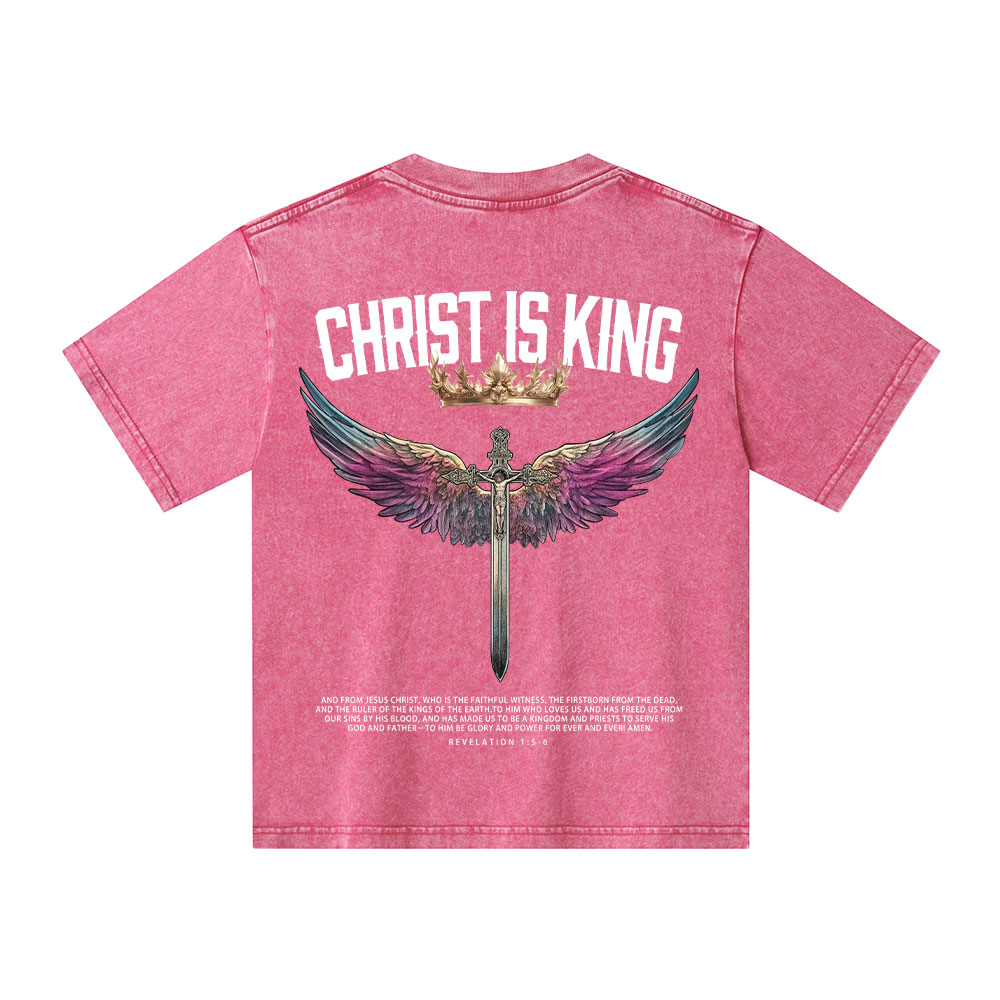 Christian Is King Kid Washed T-Shirt