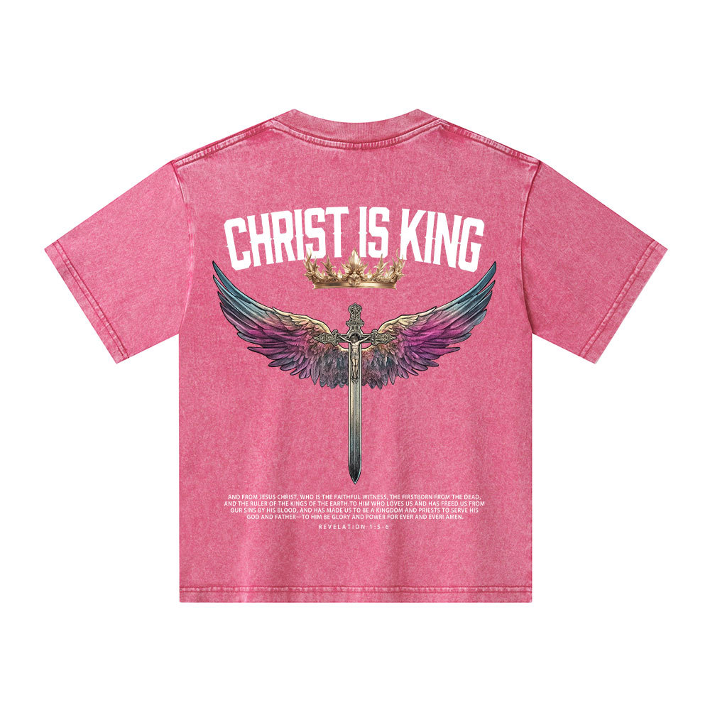 Christian Is King Kid Washed T-Shirt