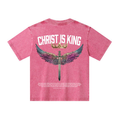Christian Is King Kid Washed T-Shirt