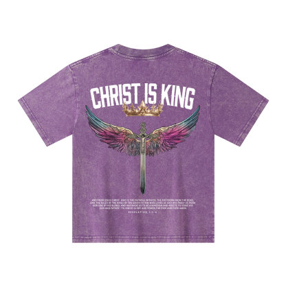 Christian Is King Kid Washed T-Shirt