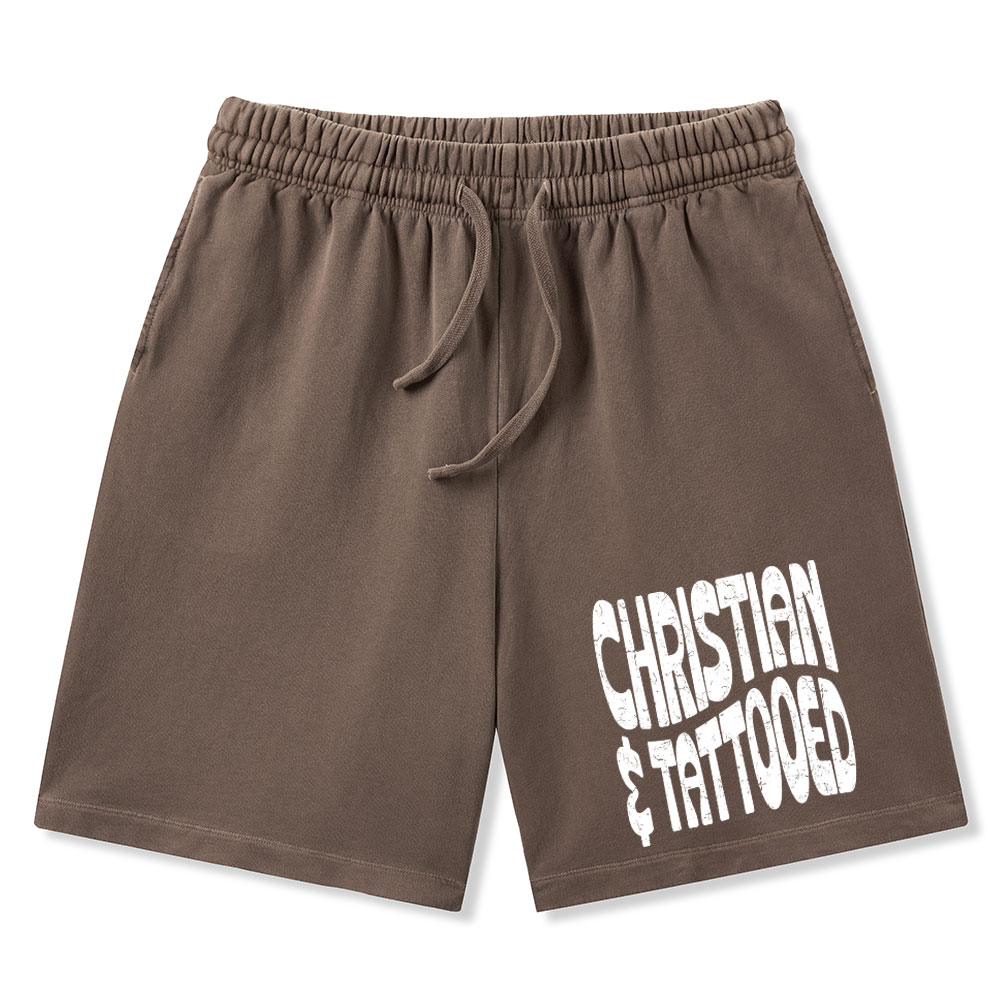 Christian Tattoed Christian Washed Shorts