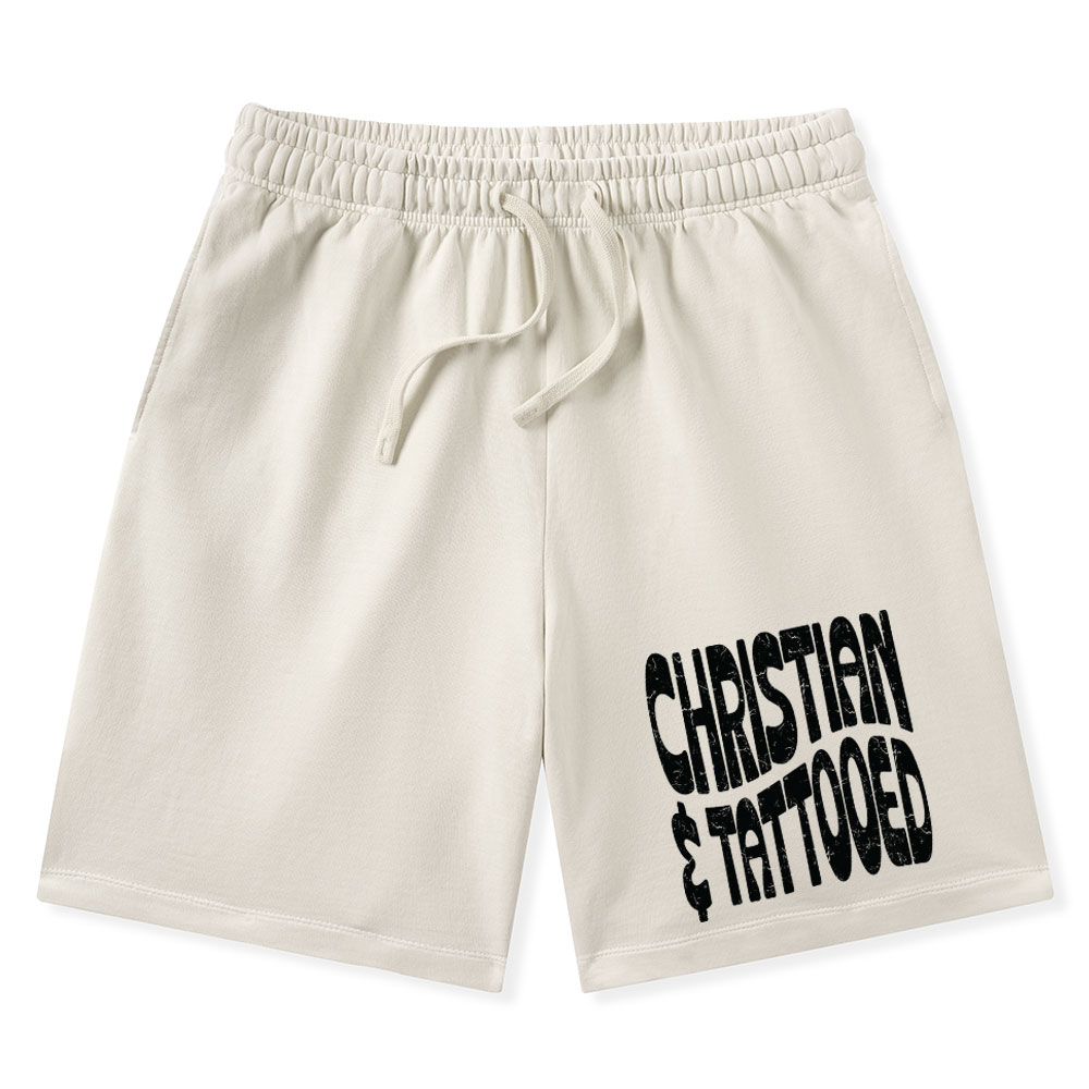 Christian Tattoed Christian Washed Shorts