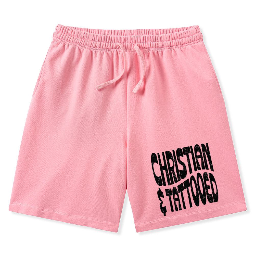 Christian Tattoed Christian Washed Shorts