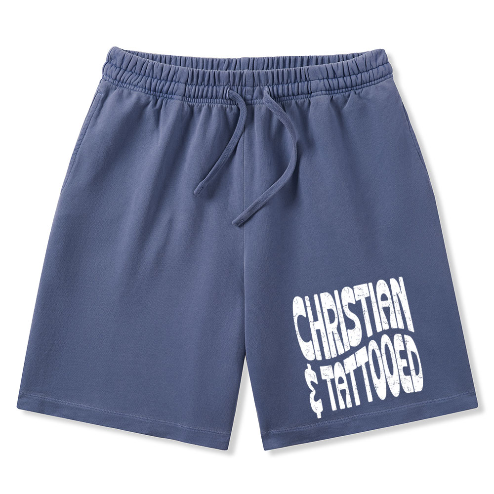 Christian Tattoed Christian Washed Shorts