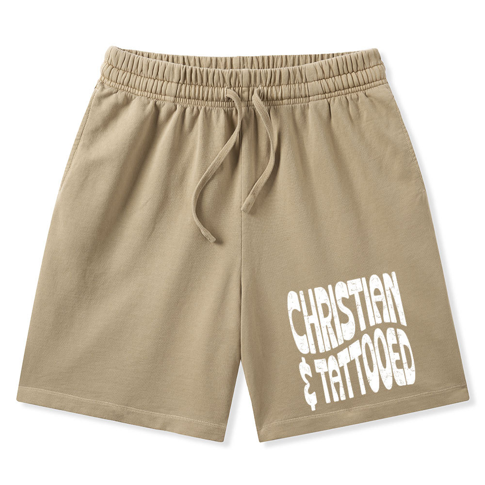 Christian Tattoed Christian Washed Shorts