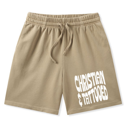 Christian Tattoed Christian Washed Shorts