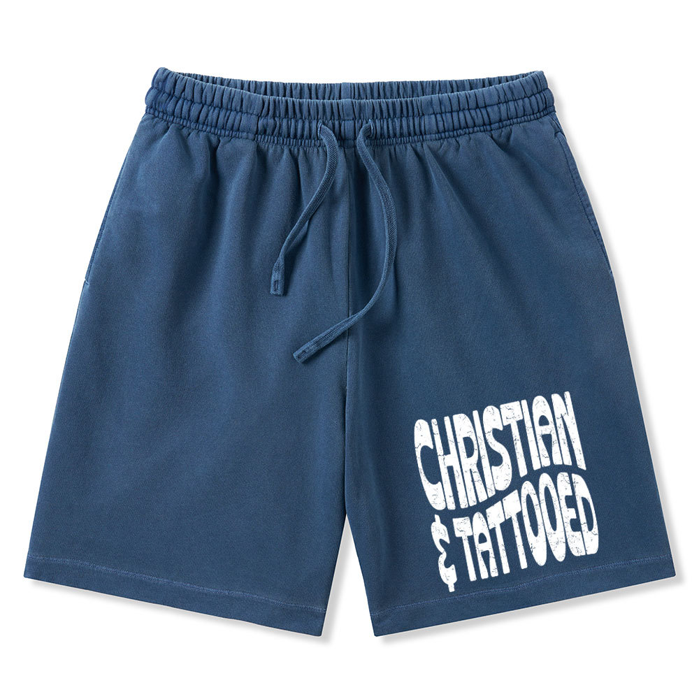 Christian Tattoed Christian Washed Shorts
