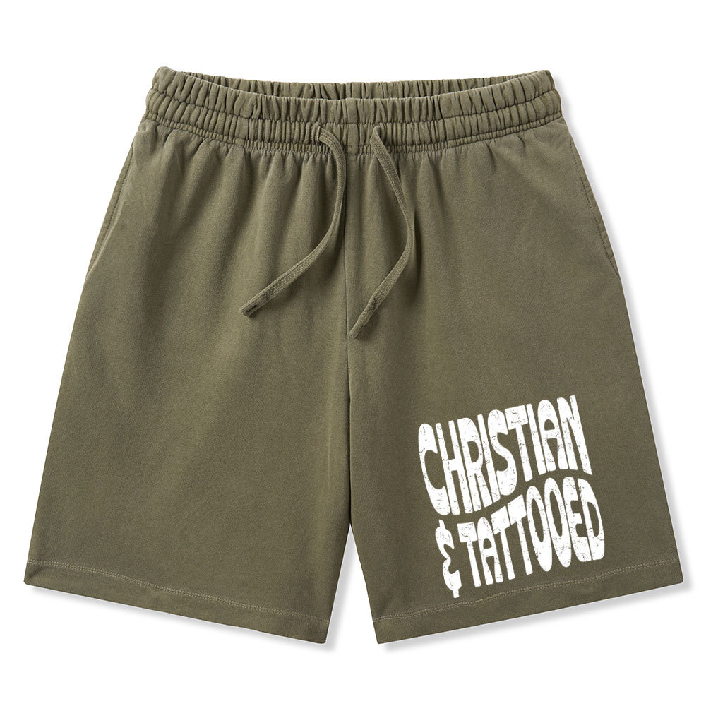 Christian Tattoed Christian Washed Shorts