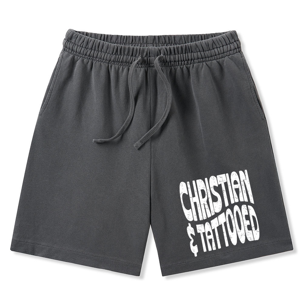 Christian Tattoed Christian Washed Shorts