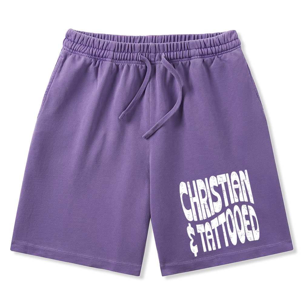 Christian Tattoed Christian Washed Shorts