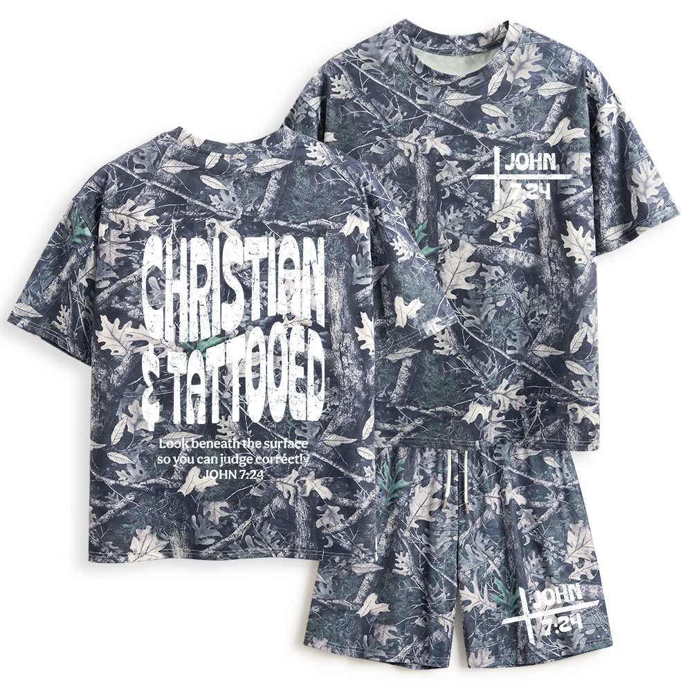 Christian & Tattooed Christian Camo T-Shirt & Shorts
