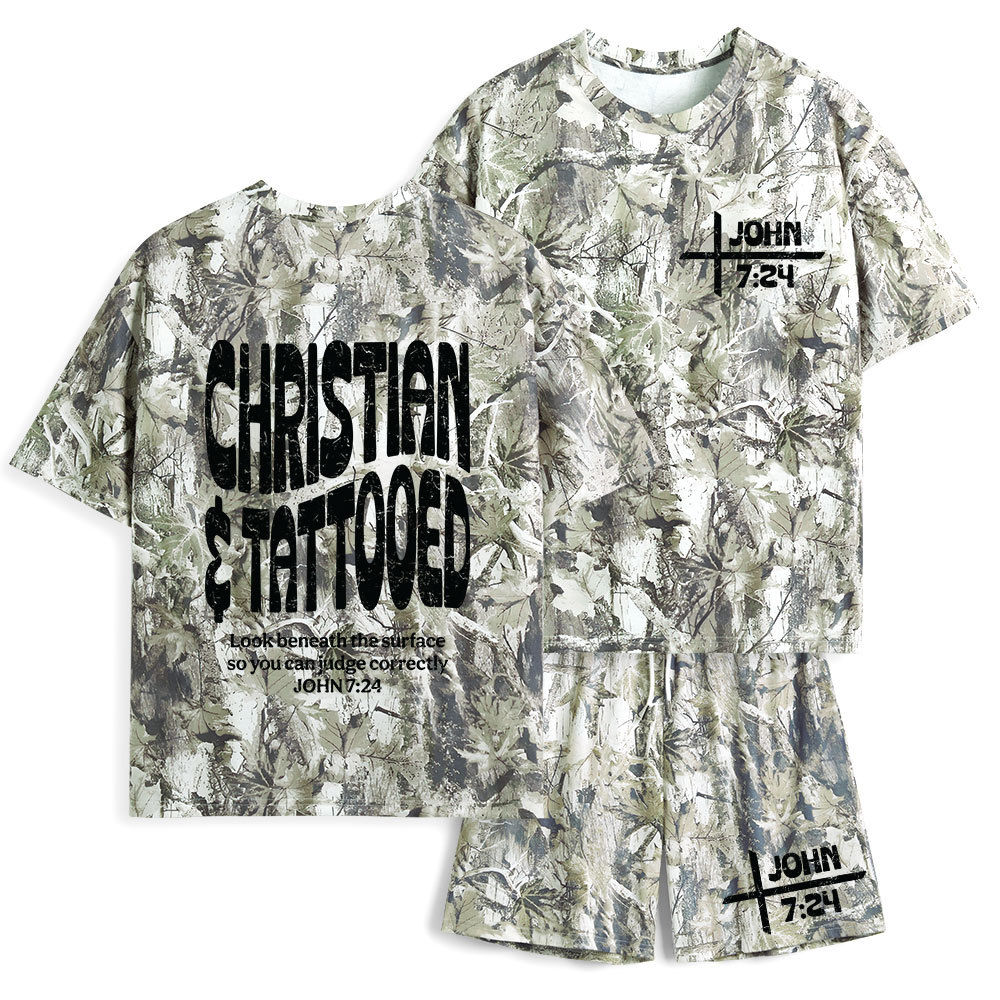 Christian & Tattooed Christian Camo T-Shirt & Shorts