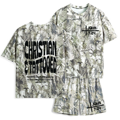 Christian & Tattooed Christian Camo T-Shirt & Shorts