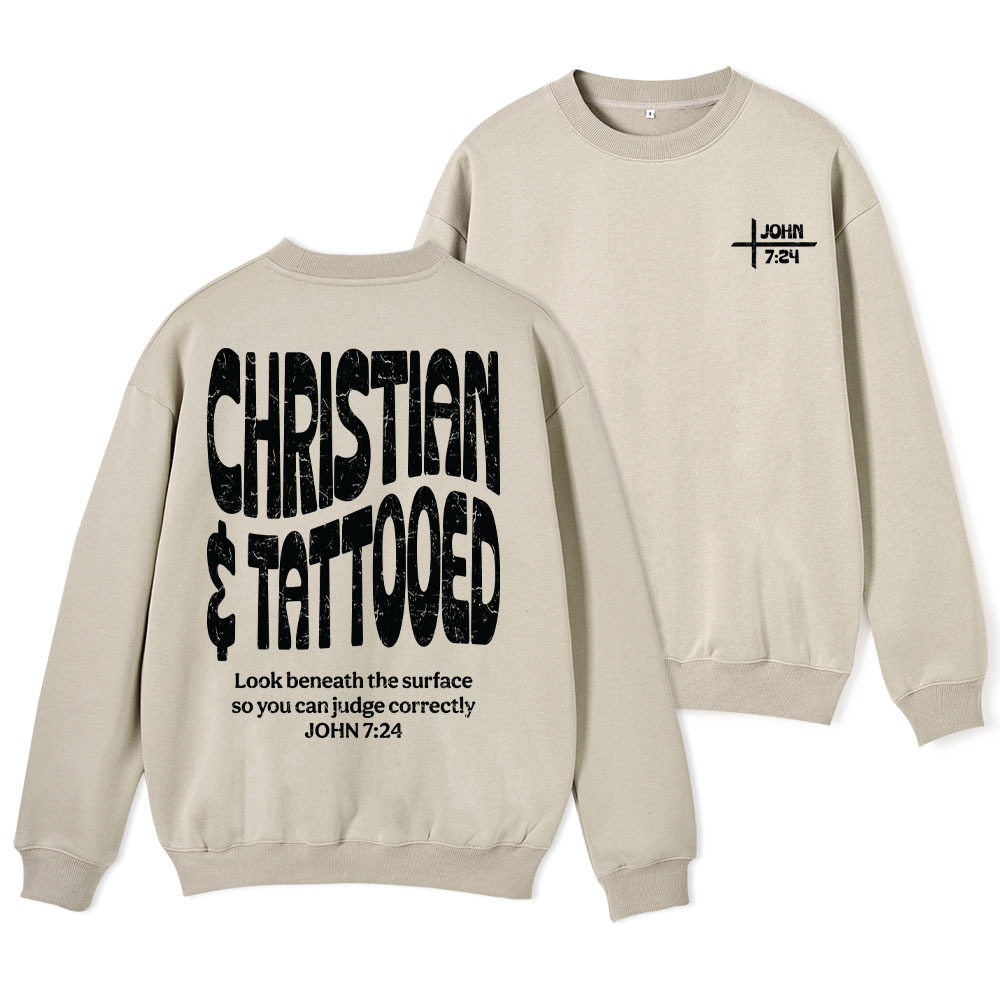 Christian & Tattooed Christian Fleece Sweatshirt