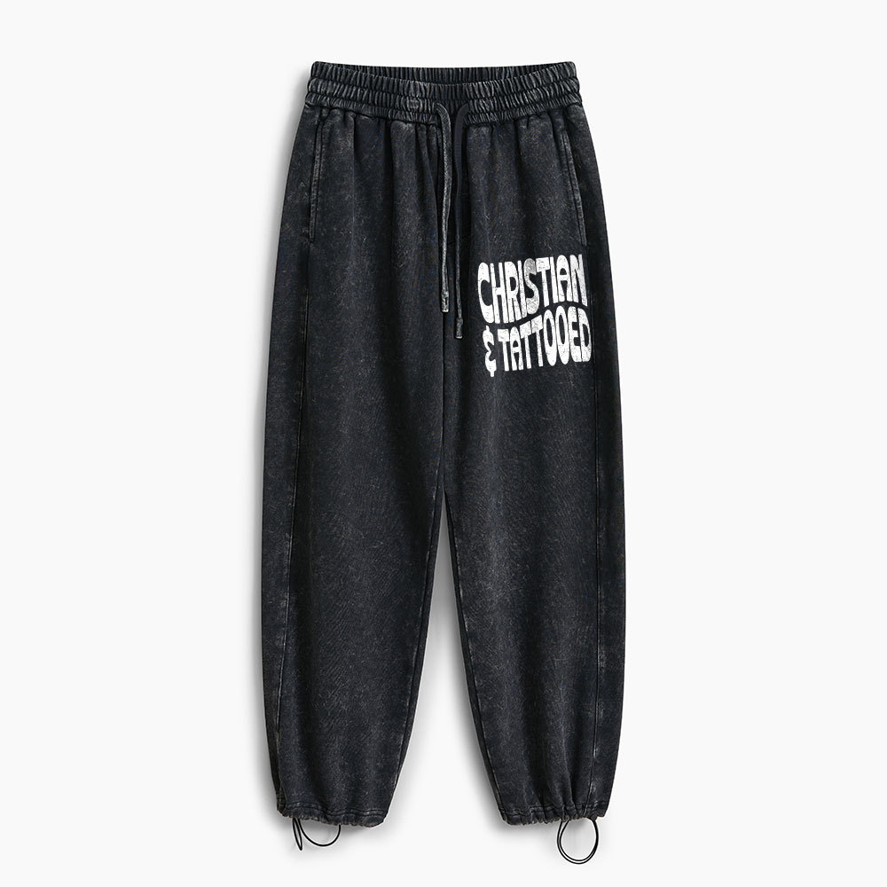Christian & Tattooed  Christian Washed Sweatpants