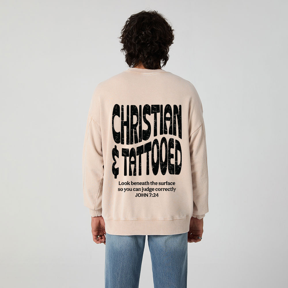 Christian & Tattooed Christian Washed Sweatshirt