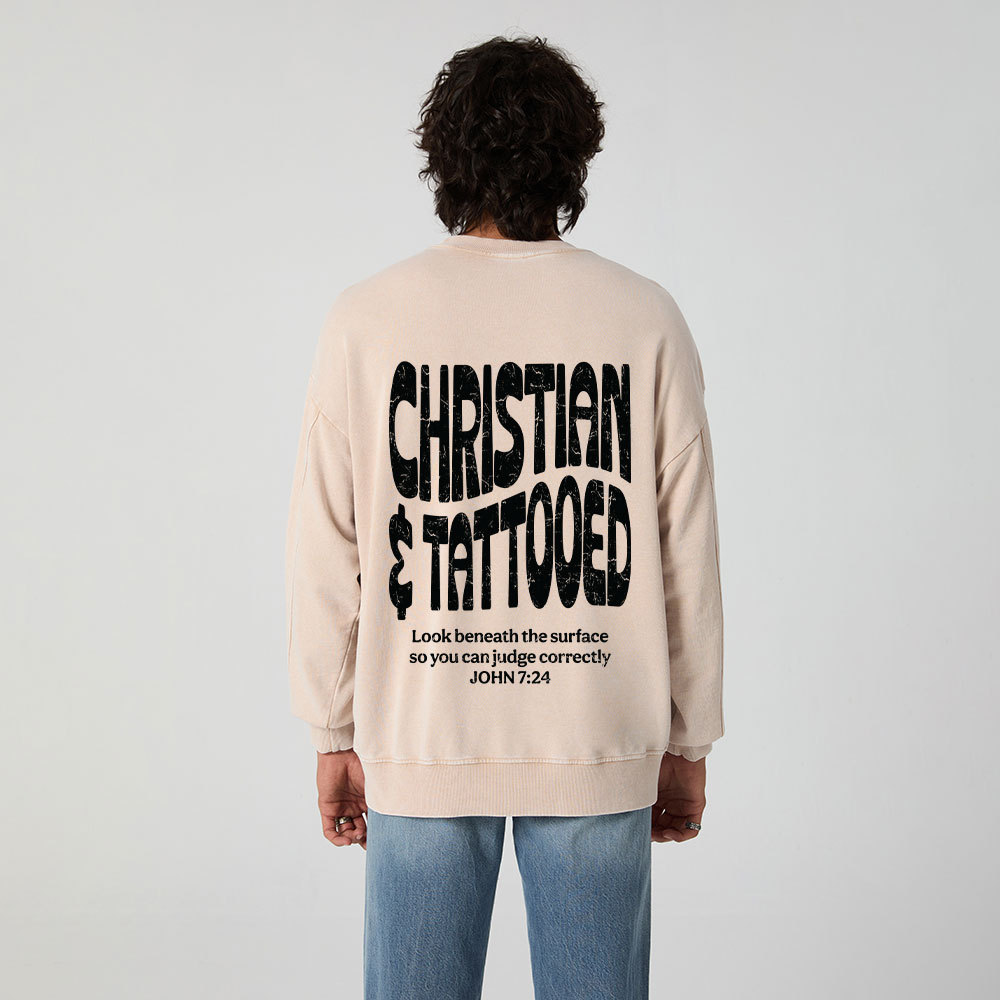 Christian & Tattooed Christian Washed Sweatshirt