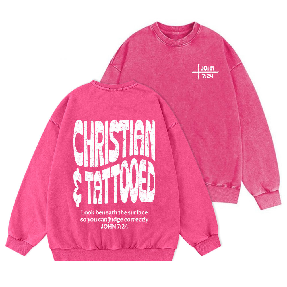 Christian & Tattooed Christian Washed Sweatshirt